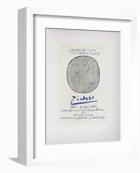 AF 1957 - Pâtes blanches-Pablo Picasso-Framed Collectable Print