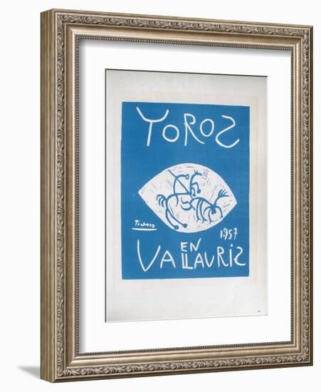 AF 1957 - Toros en Vallauris-Pablo Picasso-Framed Collectable Print