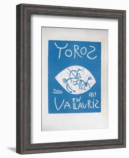 AF 1957 - Toros en Vallauris-Pablo Picasso-Framed Collectable Print