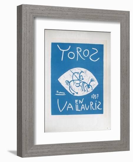 AF 1957 - Toros en Vallauris-Pablo Picasso-Framed Collectable Print