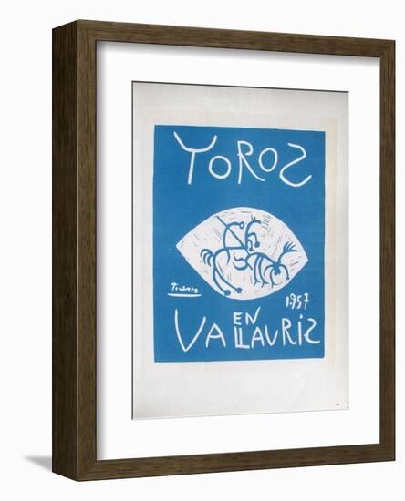 AF 1957 - Toros en Vallauris-Pablo Picasso-Framed Collectable Print
