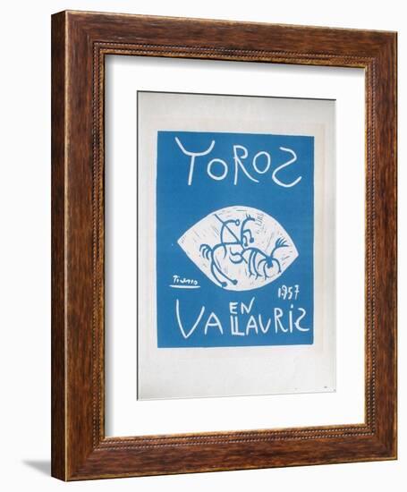 AF 1957 - Toros en Vallauris-Pablo Picasso-Framed Collectable Print