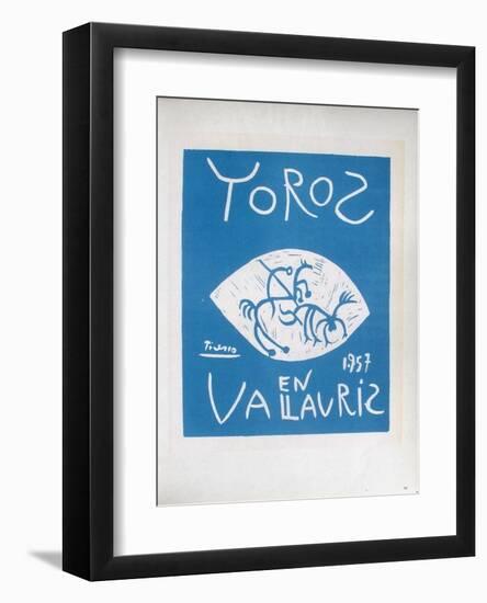 AF 1957 - Toros en Vallauris-Pablo Picasso-Framed Collectable Print