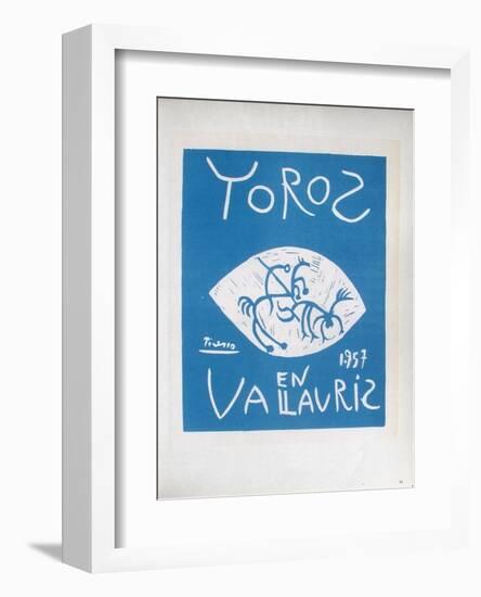 AF 1957 - Toros en Vallauris-Pablo Picasso-Framed Collectable Print