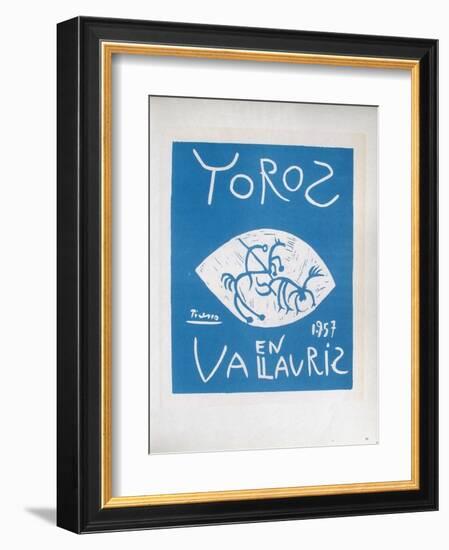 AF 1957 - Toros en Vallauris-Pablo Picasso-Framed Collectable Print