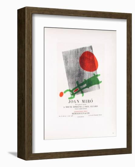 AF 1958 - Berggruen Et Cie-Joan Miro-Framed Collectable Print