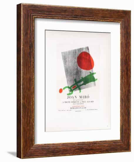 AF 1958 - Berggruen Et Cie-Joan Miro-Framed Collectable Print