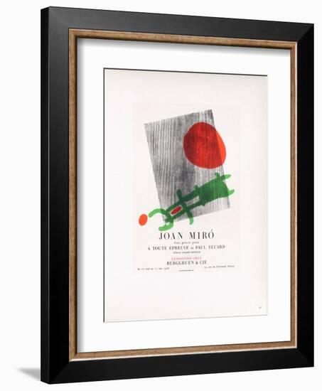 AF 1958 - Berggruen Et Cie-Joan Miro-Framed Collectable Print