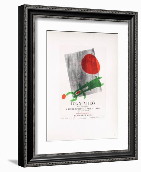 AF 1958 - Berggruen Et Cie-Joan Miro-Framed Collectable Print