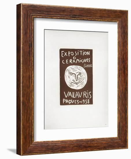 AF 1958 - Céramiques Pâques 1958-Pablo Picasso-Framed Collectable Print