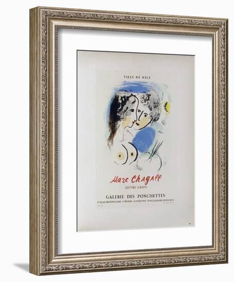 AF 1958 - Galerie Des Ponchettes-Marc Chagall-Framed Collectable Print