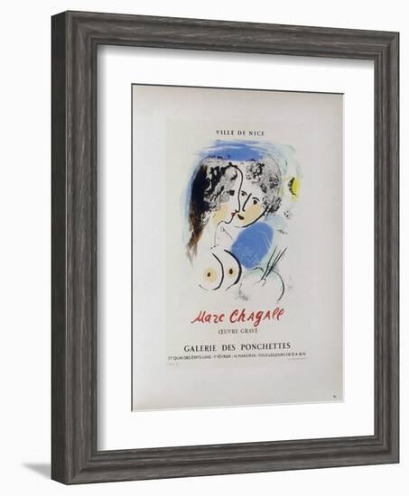 AF 1958 - Galerie Des Ponchettes-Marc Chagall-Framed Collectable Print