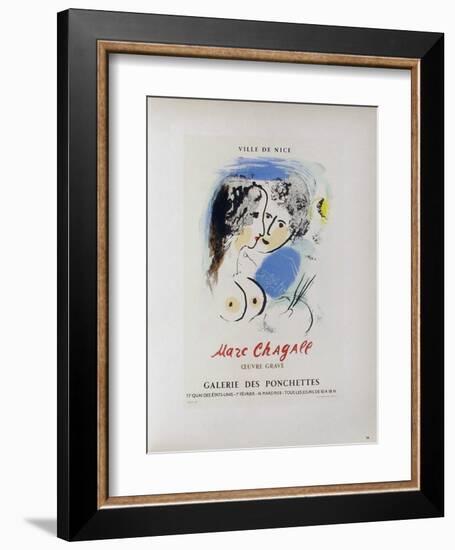 AF 1958 - Galerie Des Ponchettes-Marc Chagall-Framed Collectable Print