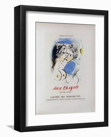 AF 1958 - Galerie Des Ponchettes-Marc Chagall-Framed Collectable Print
