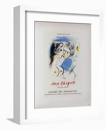 AF 1958 - Galerie Des Ponchettes-Marc Chagall-Framed Collectable Print