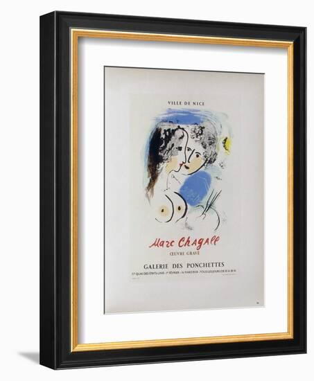 AF 1958 - Galerie Des Ponchettes-Marc Chagall-Framed Collectable Print