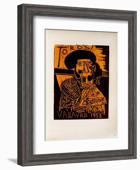 AF 1958 - Toros Vallauris-Pablo Picasso-Framed Collectable Print