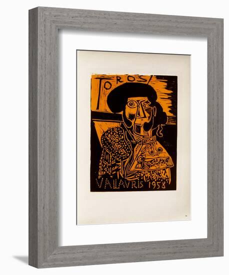 AF 1958 - Toros Vallauris-Pablo Picasso-Framed Collectable Print