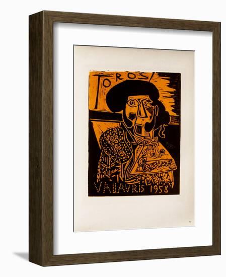 AF 1958 - Toros Vallauris-Pablo Picasso-Framed Collectable Print