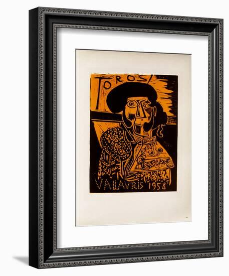 AF 1958 - Toros Vallauris-Pablo Picasso-Framed Collectable Print