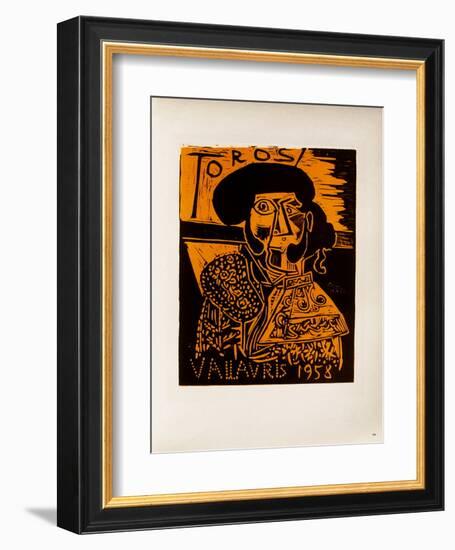 AF 1958 - Toros Vallauris-Pablo Picasso-Framed Collectable Print