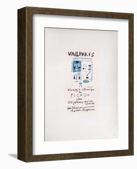 AF 1958 - Vallauris 10 ans de céramique-Pablo Picasso-Framed Collectable Print