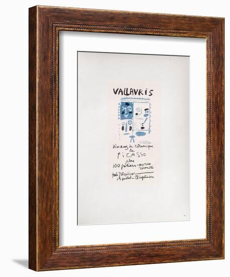 AF 1958 - Vallauris 10 ans de céramique-Pablo Picasso-Framed Collectable Print