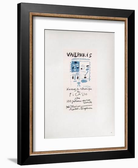 AF 1958 - Vallauris 10 ans de céramique-Pablo Picasso-Framed Collectable Print