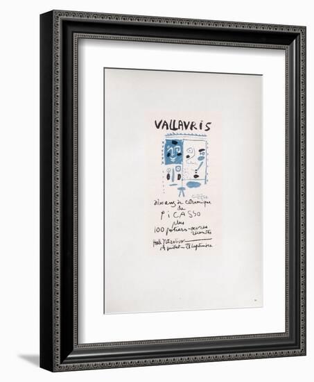 AF 1958 - Vallauris 10 ans de céramique-Pablo Picasso-Framed Collectable Print