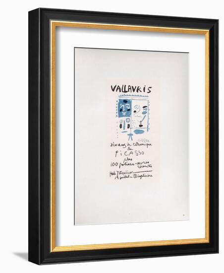 AF 1958 - Vallauris 10 ans de céramique-Pablo Picasso-Framed Collectable Print