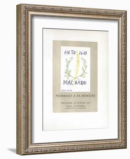 AF 1959 - Antonio Machado-Pablo Picasso-Framed Collectable Print