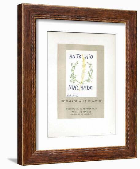 AF 1959 - Antonio Machado-Pablo Picasso-Framed Collectable Print