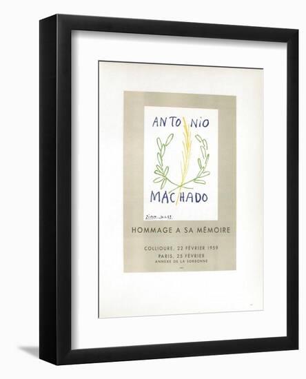 AF 1959 - Antonio Machado-Pablo Picasso-Framed Collectable Print