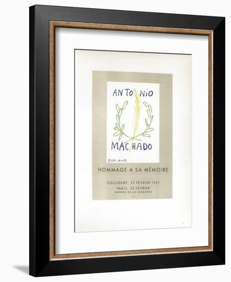 AF 1959 - Antonio Machado-Pablo Picasso-Framed Collectable Print