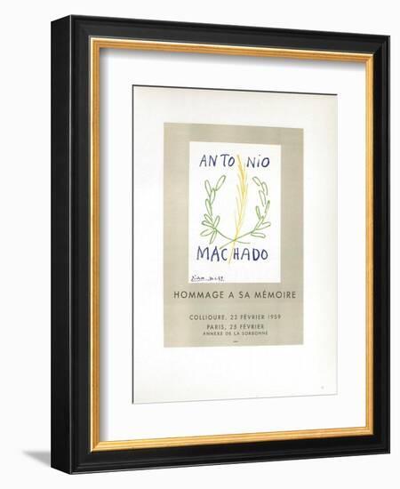 AF 1959 - Antonio Machado-Pablo Picasso-Framed Collectable Print