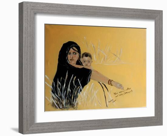 Afar Mother and Child from Ethiopia 2015-Susan Adams-Framed Giclee Print