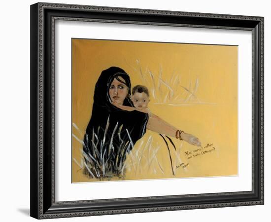 Afar Mother and Child from Ethiopia 2015-Susan Adams-Framed Giclee Print