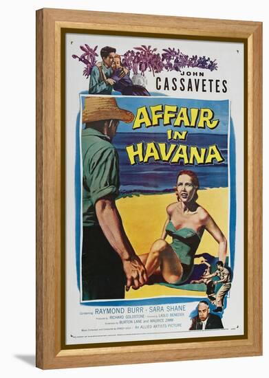 Affair in Havana, John Cassavetes, Sara Shane, Raymond Burr, 1957-null-Framed Stretched Canvas