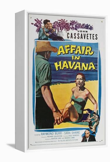 Affair in Havana, John Cassavetes, Sara Shane, Raymond Burr, 1957-null-Framed Stretched Canvas