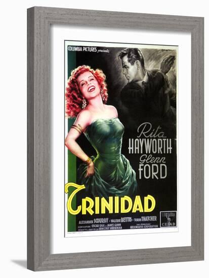 Affair in Trinidad, Italian Movie Poster, 1952-null-Framed Art Print