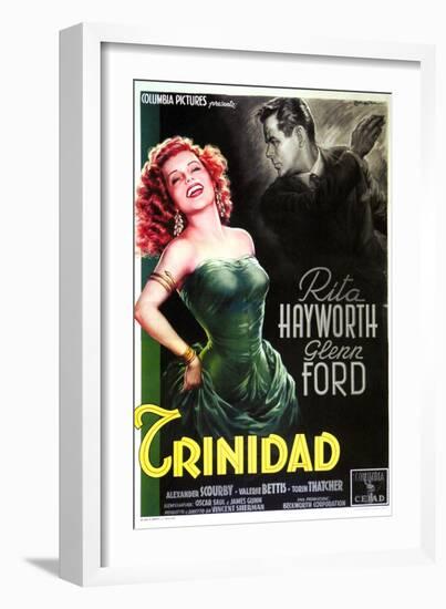 Affair in Trinidad, Italian Movie Poster, 1952--Framed Art Print