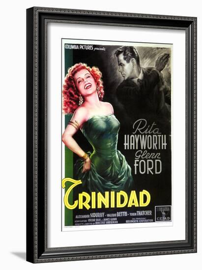 Affair in Trinidad, Italian Movie Poster, 1952-null-Framed Art Print