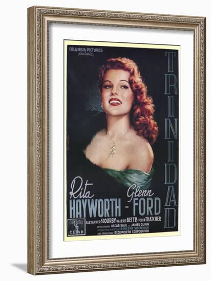 Affair in Trinidad, Italian Movie Poster, 1952-null-Framed Art Print