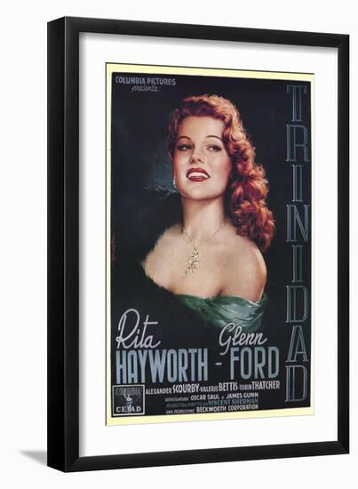 Affair in Trinidad, Italian Movie Poster, 1952-null-Framed Art Print