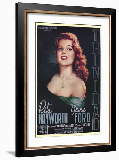 Affair in Trinidad, Italian Movie Poster, 1952-null-Framed Art Print