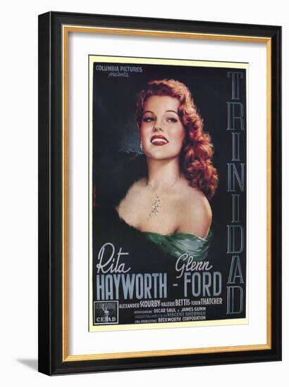 Affair in Trinidad, Italian Movie Poster, 1952-null-Framed Art Print