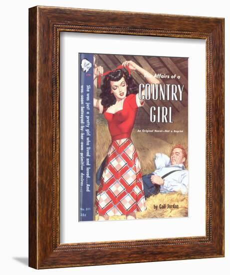 Affairs of a County Girl-null-Framed Art Print