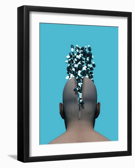 Affect of Drugs on Mental Health, Artwork-Victor Habbick-Framed Photographic Print