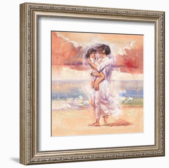 Affectionate Embrace-Talantbek Chekirov-Framed Art Print