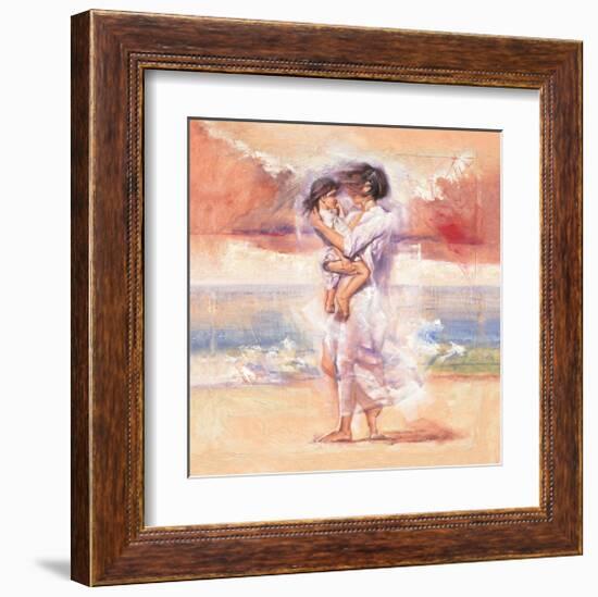 Affectionate Embrace-Talantbek Chekirov-Framed Art Print